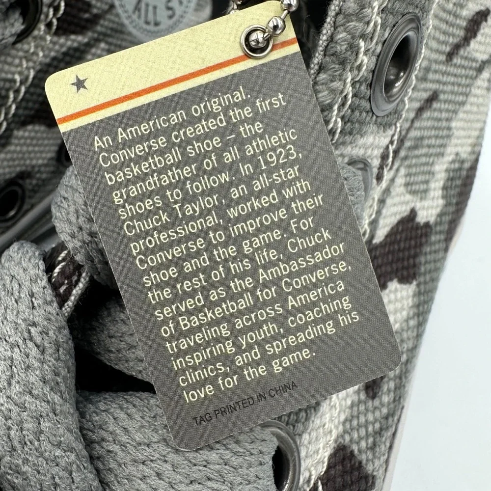 Converse Chuck Taylor All Star Camo Black/Charcoal Grey Hi Sneakers Women's 6.5‎ - Picture 11 of 15